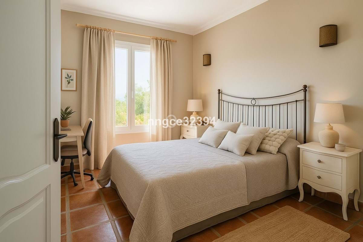 Prywatny pokój hotelowy, jasna sypialnia z łóżkiem i lampami, spokojny wystrój, dostęp do naturalnego światła.
